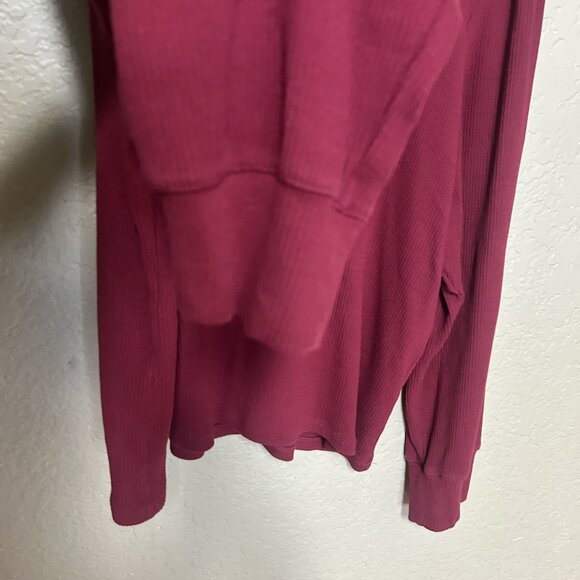 J. Crew Womens Ribbed Puff Sleeves Top Red Size 3X - Picture 4 of 6